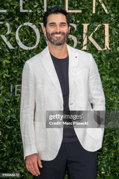 Actor Tyler Hoechlin attends the Atelier Swarovski : Cocktail Of The New Penelope Cruz Fine Jewelry Collection as part of Paris Fashion Week on July...