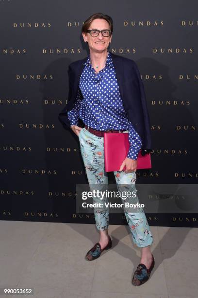 Hamish Bowles attends the Dundas Haute Couture Fall Winter 2018/2019 show as part of Paris Fashion Week on July 2, 2018 in Paris, France.