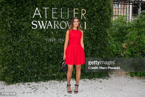 Singer Mandy Moore attends the Atelier Swarovski : Cocktail Of The New Penelope Cruz Fine Jewelry Collection as part of Paris Fashion Week on July 2,...