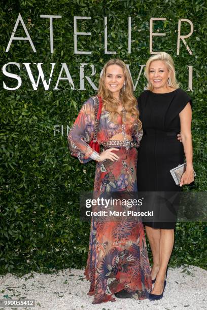 Nadja Swarovski and guest attend the Atelier Swarovski : Cocktail Of The New Penelope Cruz Fine Jewelry Collection as part of Paris Fashion Week on...