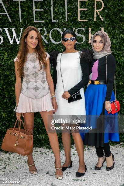 Guests attend the Atelier Swarovski : Cocktail Of The New Penelope Cruz Fine Jewelry Collection as part of Paris Fashion Week on July 2, 2018 in...