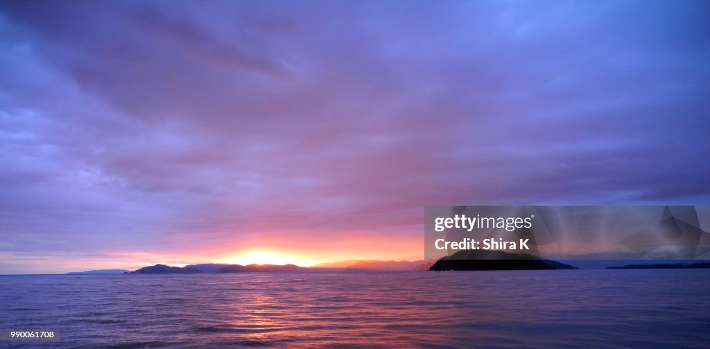 Sunset Ocean Crossing