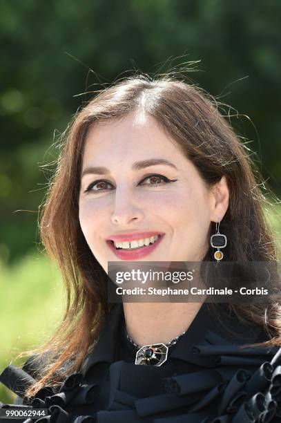 Actress Amira Casar attends the Christian Dior Haute Couture Fall/Winter 2018-2019 show as part of Haute Couture Paris Fashion Week on July 2, 2018...