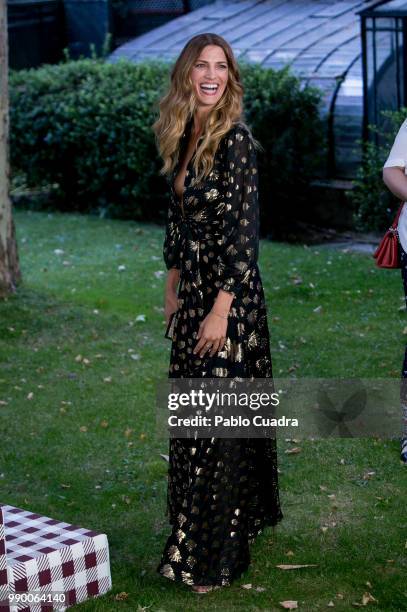 Model Laura Sanchez attends the 'ELLE Gourmet Awards' 2018 at the Italian Embassy on July 2, 2018 in Madrid, Spain.