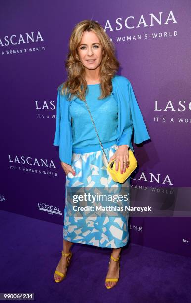 Bettina Cramer attends the Lascana show during the Berlin Fashion Week Spring/Summer 2019 at Hotel nhow on July 2, 2018 in Berlin, Germany.