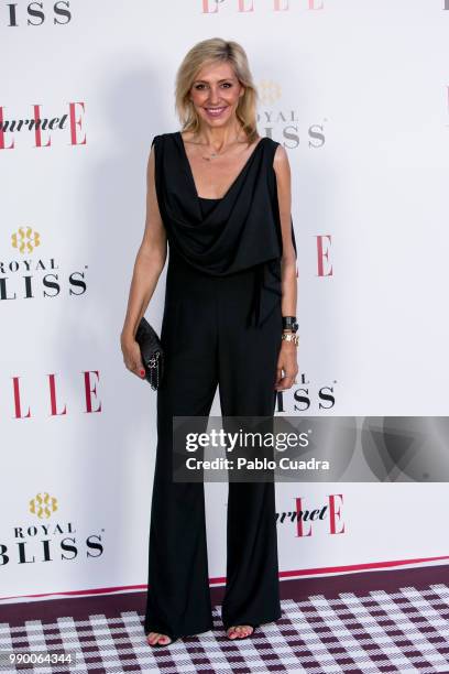 Marta Robles attends the 'ELLE Gourmet Awards' 2018 at the Italian Embassy on July 2, 2018 in Madrid, Spain.