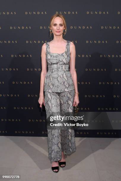 Lauren Santo Domingo attends the Dundas Haute Couture Fall Winter 2018/2019 show as part of Paris Fashion Week on July 2, 2018 in Paris, France.