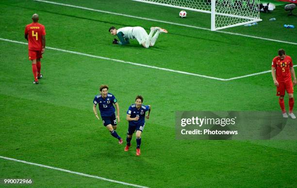 Rostov-On-Don, Russia Genki Haraguchi midfielder of Japan during the FIFA 2018 World Cup Russia Round of 16 match between Belgium and Japan at the...