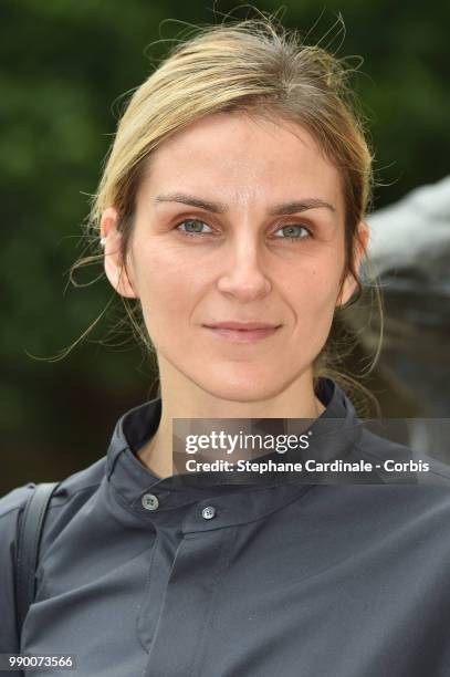 Gaia Repossi attends the Christian Dior Haute Couture Fall/Winter 2018-2019 show as part of Haute Couture Paris Fashion Week on July 2, 2018 in...