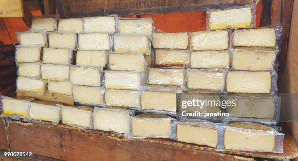 food stalls in street stores. chesees - anatomical substance imagens e fotografias de stock