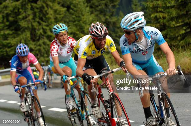 Tour Of Germany, Stage 6Leipheimer Levi , Voigt Jens Yellow Jersey, Petrov Evgeni , Kashechkin Andrey Stage 6: Olympiaregion Seefeld - St. Christoph...