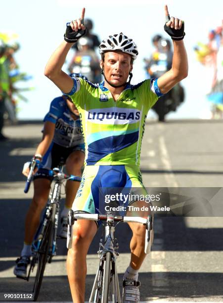 Tour Of Spain, Stage 5Arrival, Di Luca Danilo Celebration Joie Vreugde, Brajkovic Janez Plasencia - Estacion De Esqui La Covatilla Vuelta, Rit...