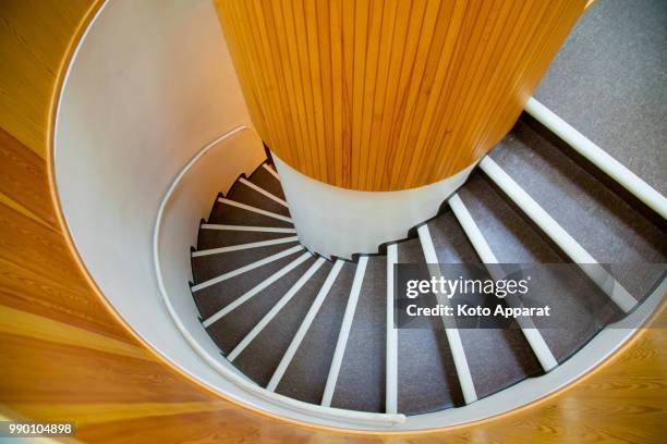 spiral staircase in alvar aalto library - alvar aalto stock pictures, royalty-free photos & images