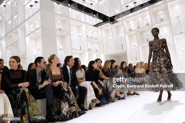Zoey Deutch, Michael Polish, Kate Bosworth, CEO of Dior Pietro Beccari, his wife Elisabetta, Amira Casar, Katie Holmes, Victoire de Castellane, Tian...