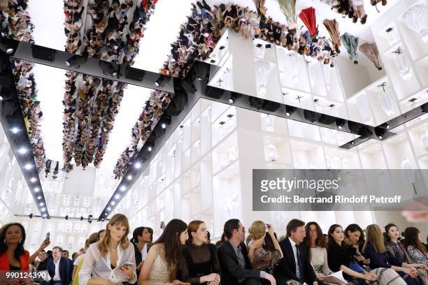 Ana Girardot, Margaret Qualley, Zoey Deutch, Michael Polish, Kate Bosworth, CEO of Dior Pietro Beccari, his wife Elisabetta, Amira Casar, Katie...