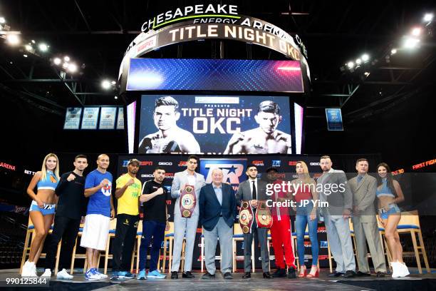 Top Rank Knockout ring girl, Christopher Zavala, Mike Alvarado, Robson Conceicao, Gilberto Ramirez, Bob Arum, Alex Saucedo, Alexis Angulo, Mikaela...