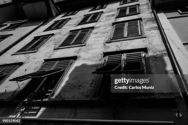 city of solothurn, in b&w - solothurn stockfoto's en -beelden