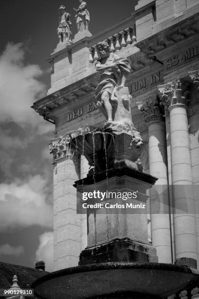 city of solothurn, in b&w - solothurn stockfoto's en -beelden