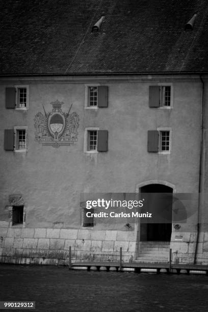 city of solothurn, in b&w - solothurn stock pictures, royalty-free photos & images