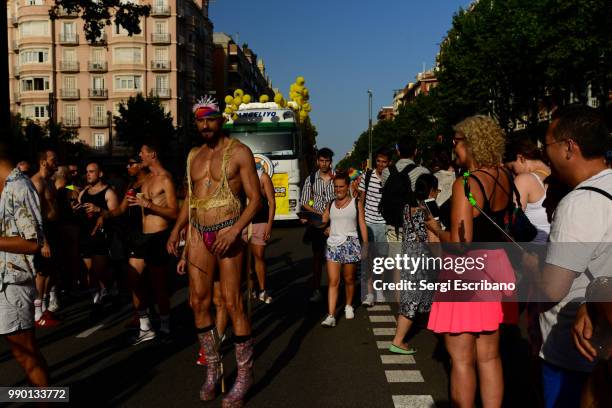 pride barcelona 2018 - レズビアンパレード ストックフォトと画像