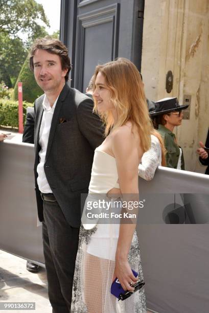 Antoine Arnault and Natalia Vodianova attend the Christian Dior Couture Haute Couture Fall/Winter 2018-2019 show as part of Haute Couture Paris...