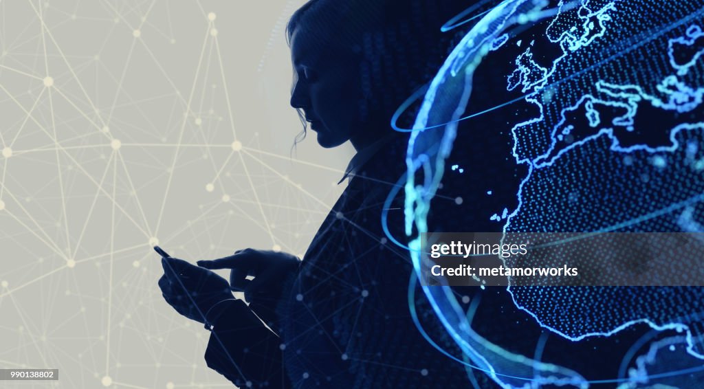 Global netwrok concept. Internet of Things. IoT.