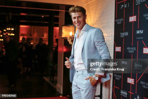 Lukas Sauer during the Bunte New Faces Night at Grace Hotel Zoo on July 2, 2018 in Berlin, Germany.