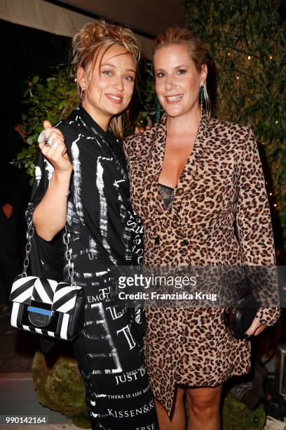 Caro Cult and Anika Decker during the Bunte New Faces Night at Grace Hotel Zoo on July 2, 2018 in Berlin, Germany.