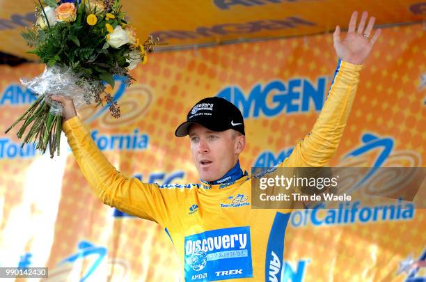 Tour Of California, Stage 3Podium, Leipheimer Levi Yellow Jersey, Celebration Joie Vreugdestockton - San Jose , Ronde Van CalifornieTim De Waele