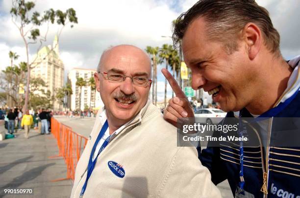 Tour Of California, Stage 7Van Mol Ivan Dokter Docteur Medic, Peeters Wilfried Sportsdirector Team Qsi Quick-Step Innergeticlong Beach - Long Beach...