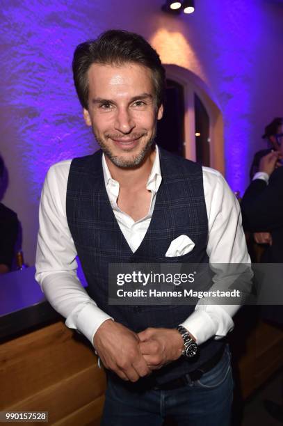 Florian Odendahl attends the UFA Fiction Reception during the Munich Film Festival 2016 at Cafe Reitschule on July 2, 2018 in Munich, Germany.