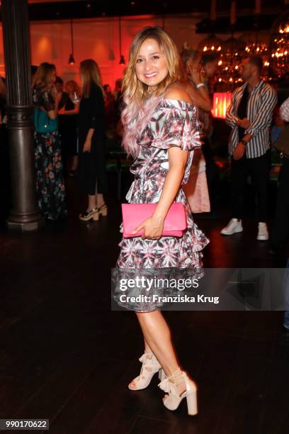 Sarah Alles during the Bunte New Faces Night at Grace Hotel Zoo on July 2, 2018 in Berlin, Germany.