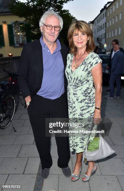 Guenther Maria Halmer and his wife Claudia Halmer the UFA Fiction Reception during the Munich Film Festival 2016 at Cafe Reitschule on July 2, 2018...