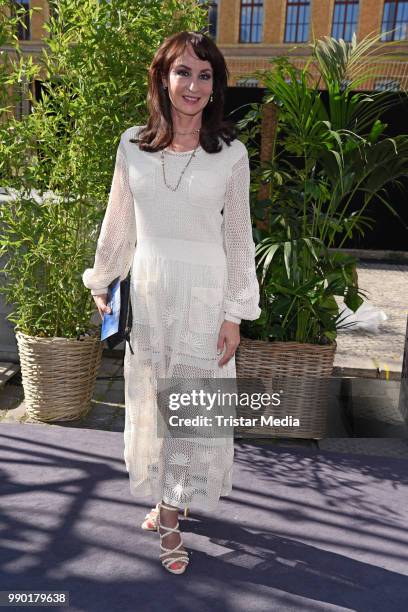 Anna Maria Kaufmann attends the Guido Maria Kretschmer show during the Berlin Fashion Week Spring/Summer 2019 at ewerk on July 2, 2018 in Berlin,...