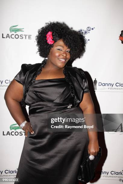 Actress Trice Chanelle from Oxygen's "Dance Your Ass Off" poses for photos during "Le Moulin Rouge, A Night In Paris" Black-Tie Gala at the Alhambra...