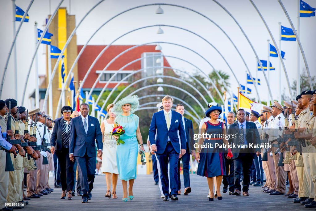 King Willem-Alexander Of The Netherlands and Queen Maxima Netherlands Visit Curacao