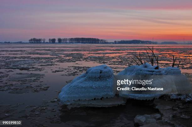 danube on ice - nastase stock pictures, royalty-free photos & images