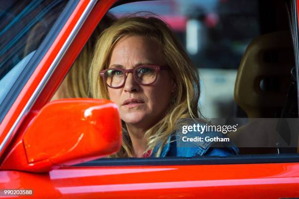 Patricia Arquette is seen filming 'Otherhood' in Tribeca on July 2, 2018 in New York City.