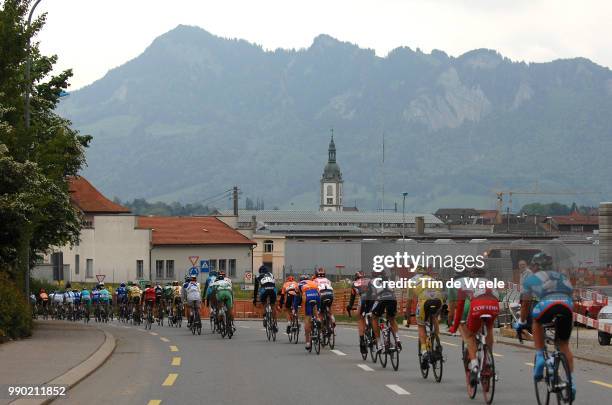 Tour Romandie, Stage 3Illustration Illustratie, Peleton Peloton, Church Eglise Kerk, Mountains Montagnes Bergen, Moudon - Charmey En Gruy?Re , Rit...