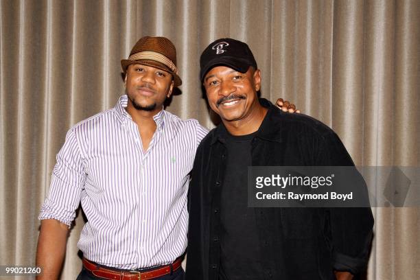 Actor Hosea Chanchez and actor and director Robert Townsend poses for photos at the W Hotel during the 2nd Annual Danny Clark Foundation Charity...