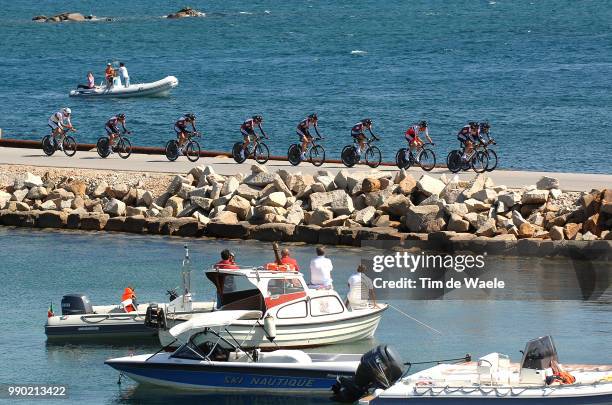 Giro D'Italia, Stage 1 Illustration Illustratie, Landscape Paysage Landschap, Sea Mer Zee Boat Bateau Boot, Team Csc, Cancellara Fabian , Zabriskie...