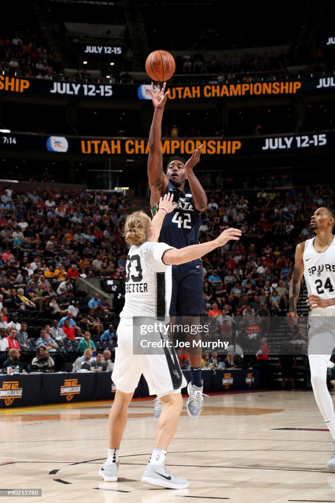 2018 Utah Summer League - San Antonio Spurs v Utah Jazz