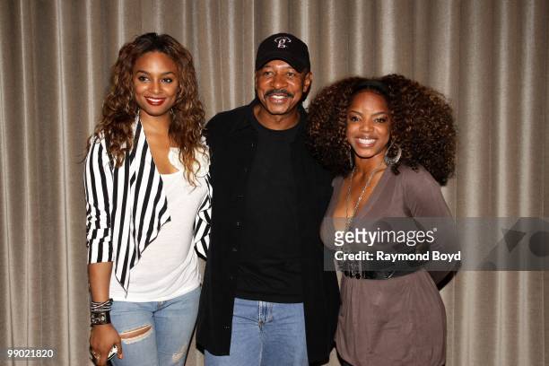 Actress and host Alesha Renee, actor and director Robert Townsend and singer Leela James poses for photos at the W Hotel during the 2nd Annual Danny...