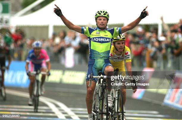 Giro D?Italia, Stage 4Arrival, Celebration, Di Luca Danilo , Ricco Riccardo /Salerno - Montevergine Di Mercogliano /Tour Of Italy, Ronde Van Italie...