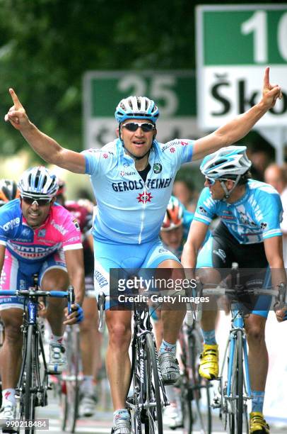 Giro D?Italia, Stage 5Arrival, Forster Robert Celebration Joie Vreugde, Petacchi Alessandro , Napolitano Danilo Teano - Frascati Tour Of Italy, Ronde...