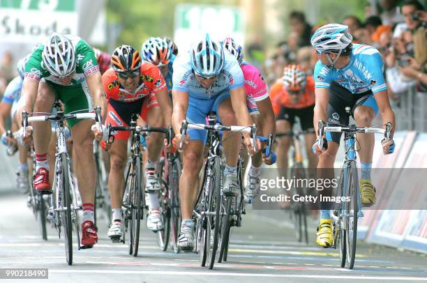 Giro D?Italia, Stage 5Arrival, Sprint, Forster Robert , Hushovd Thor , Petacchi Alessandro , Napolitano Danilo , Celebration Joie Vreugde/ Teano -...