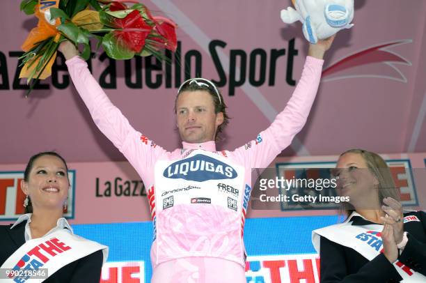 Giro D?Italia, Stage 5Podiium, Di Luca Danilo Pink Jersey, Celebration Joie Vreugde, Teano - Frascati Tour Of Italy, Ronde Van Italie /Uci Pro Tour,...