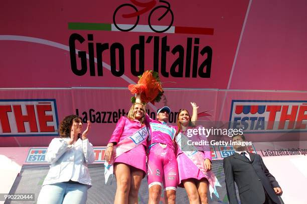 Giro D?Italia, Stage 9Podium, Petacchi Alessandro Purpel Sprint Jersey, Celebration Joie Vreugde /Reggio Nell'Emilia - Lido Di Camaiore Tour Of...