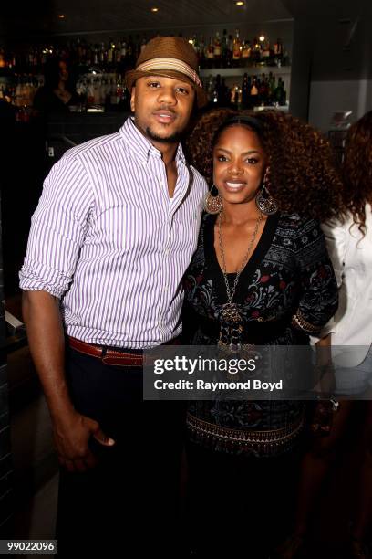 Actor Hosea Chanchez and singer Leela James poses for photos at the W Hotel during the 2nd Annual Danny Clark Foundation Charity Weekend in Chicago,...