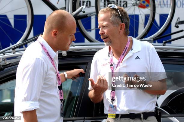Giro D'Italia, Stage 12Nygaard Brian Pr Press Team Csc, Stapleton Bob Manager Team T-Mobile, Scalenghe - Brian?On /Tour Italy, Ronde Van Italie, Rit...